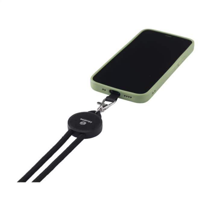 Cordon de téléphone | RPET recyclé | Ajustable | Universel