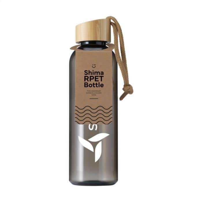 Drinkfles | Gerecycled | 700 ml | Bamboe dop