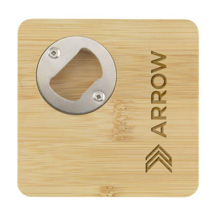 Dessous de verre | Bambou | Avec décapsuleur