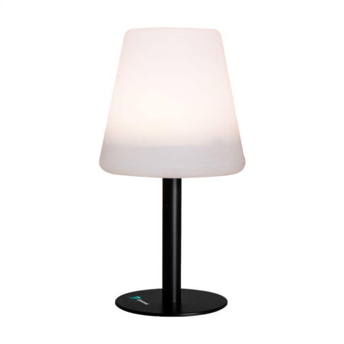 Gusta windlamp | Glas en kunststof | 21 cm | Met kaars