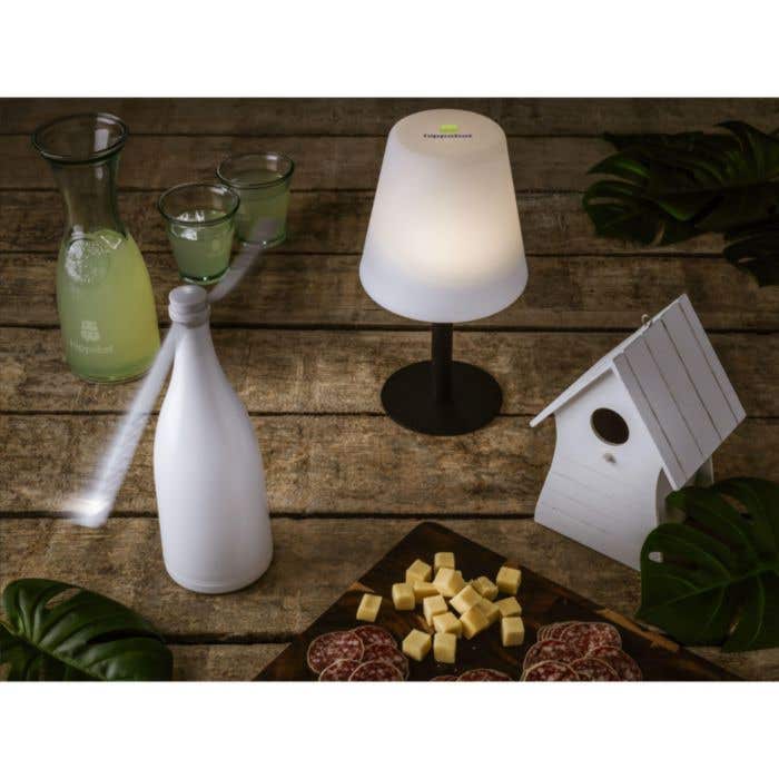 Lanterne tempête | Verre et plastique | 21 cm | Bougie incluse