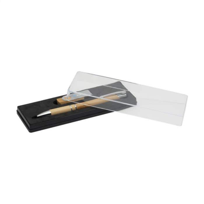 Coffret cadeau | Bambou | Stylo à bille et clé USB 8 Go
