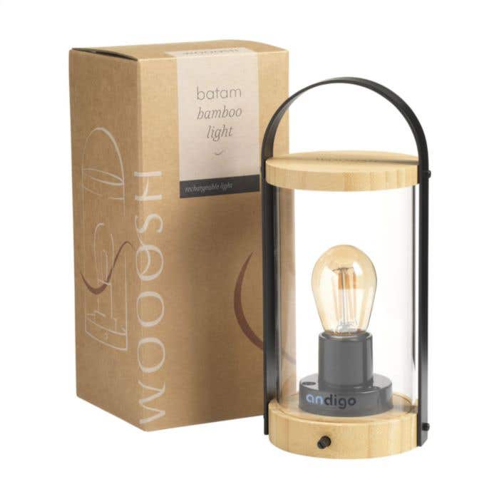 Lampe Wooosh | Bambou | Dimmable | Rechargeable