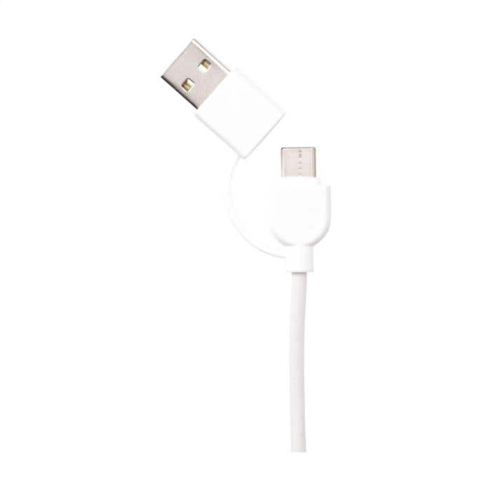 Câble de recharge | Recyclé | 120 cm | Type-C et Lightning