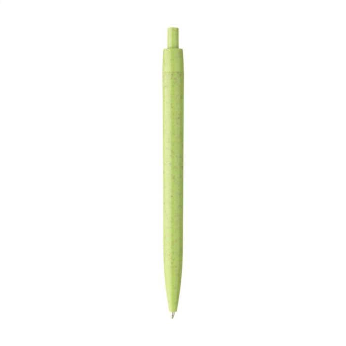 Stylo à bille | Paille de blé | Bouton-poussoir