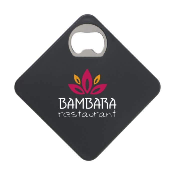 Ouvre-bouteille | Ouvreur en métal | Avec dessous de verre