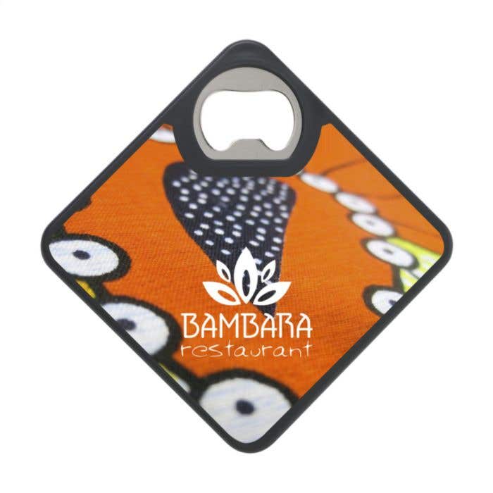 Ouvre-bouteille | Ouvreur en métal | Avec dessous de verre