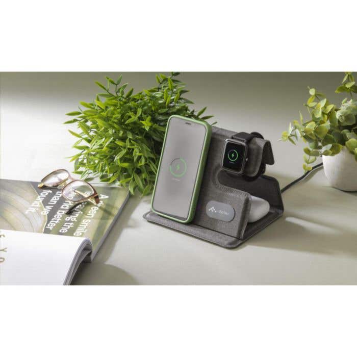 Chargeur sans fil 3-en-1 | Recyclé | 15W