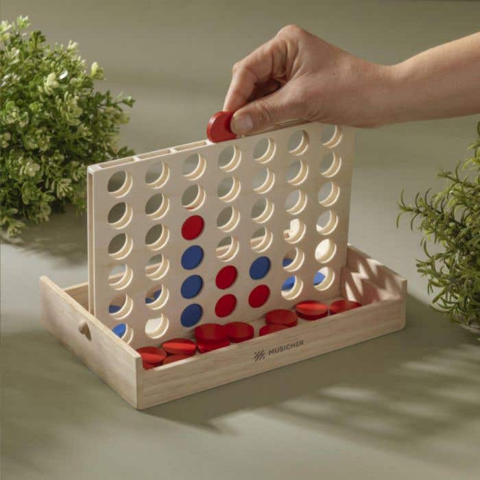 Puissance Quatre Jeu | Bois FSC® | Cadre pivotant