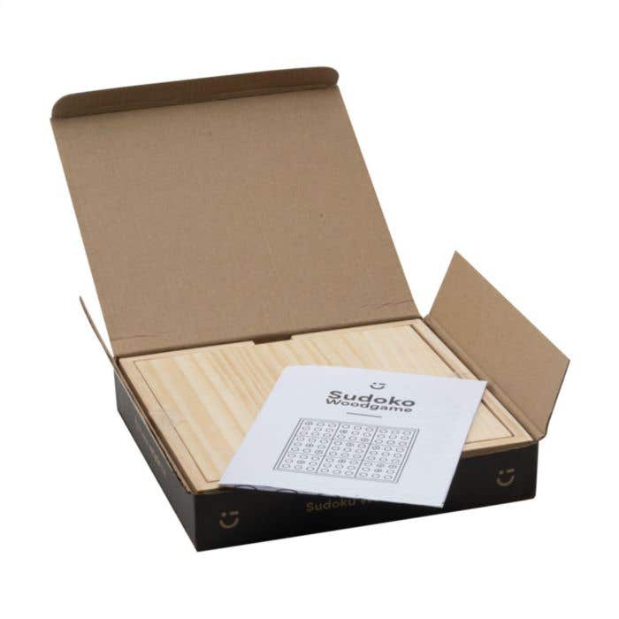 Plateau de sudoku | Bois de pin | 81 pions | Compartiment de rangement inclus