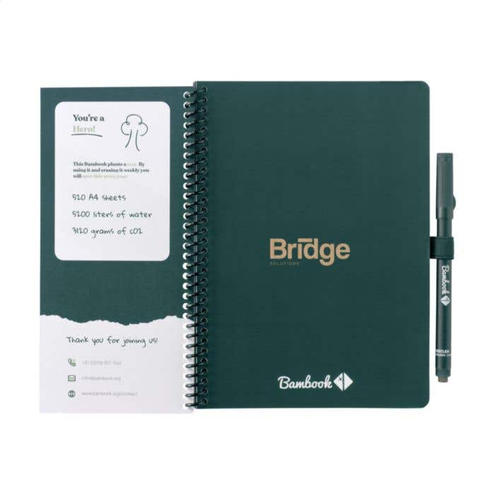 Bambook Notitieboek | A5 | Uitwisbaar | 20 vel