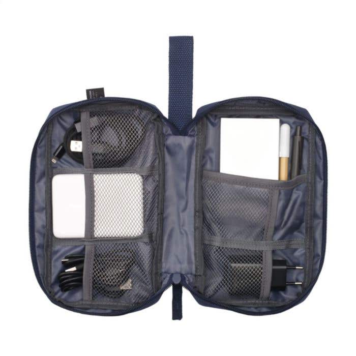 Organiseur tech | RPET recyclé | Compartiments en mesh