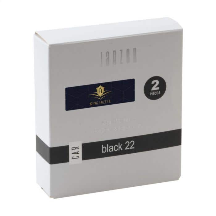 JANZEN Parfum voiture Black 22 | Set de 2 pièces