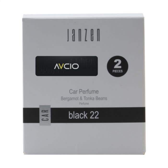 JANZEN Parfum voiture Black 22 | Set de 2 pièces