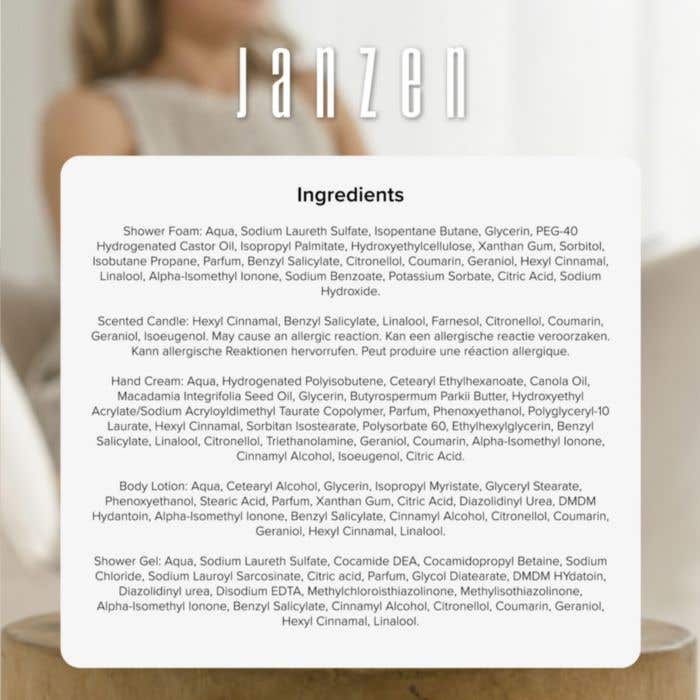 JANZEN Giftset Skin 90 | 5-delig | Kersenbloesem