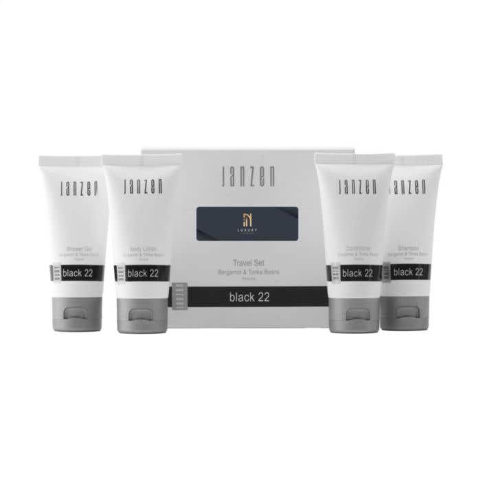 JANZEN Travel Set Black 22 | 4 x 40 ml | Produits de soins