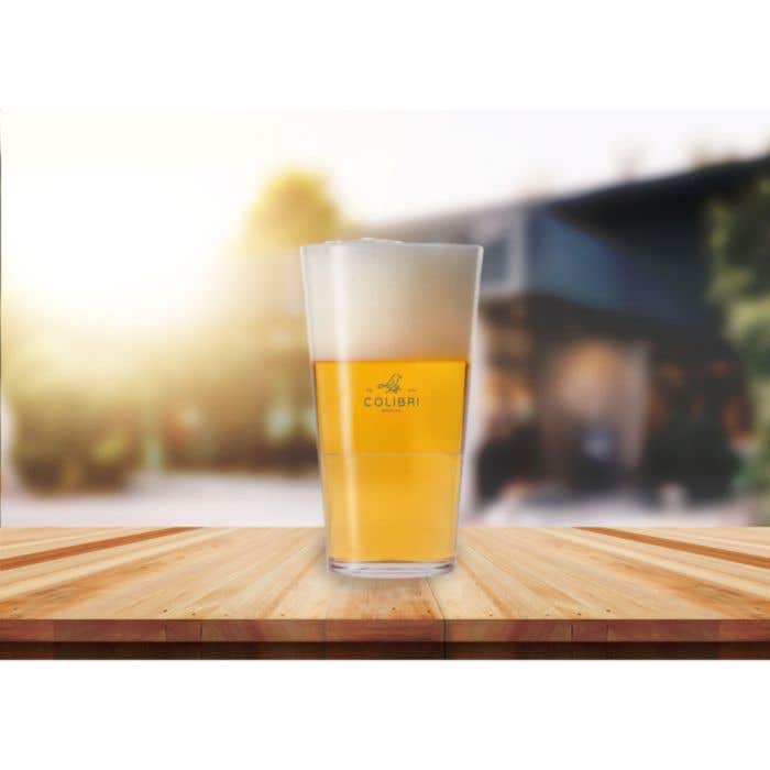 Verre à bière HappyGlass | Tritan | 330 ml | Empilable