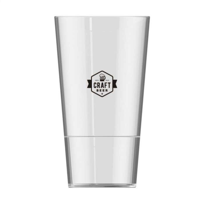 Verre à bière HappyGlass | Tritan | 330 ml | Empilable