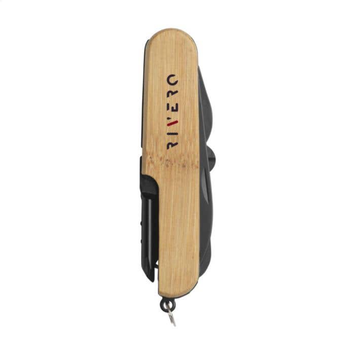 Couteau de poche | Bambou | 9 pièces | 11 fonctions