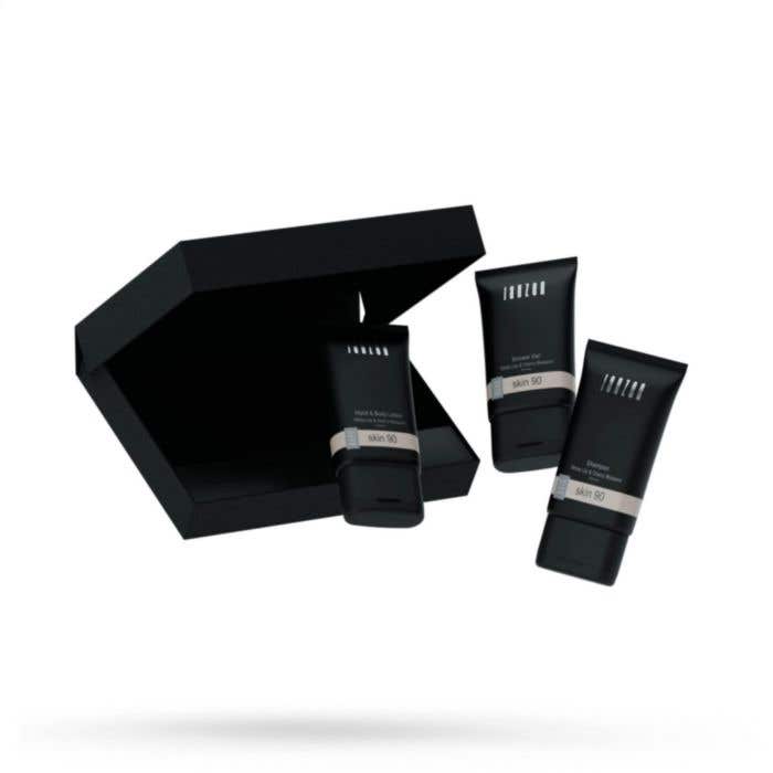 JANZEN Coffret Cadeau Skin 90 | 3 x 50 ml | Format Boîte aux lettres