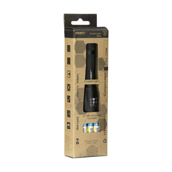 Lampe torche Homey's | Aluminium | 200 lumen | 150 m de portée