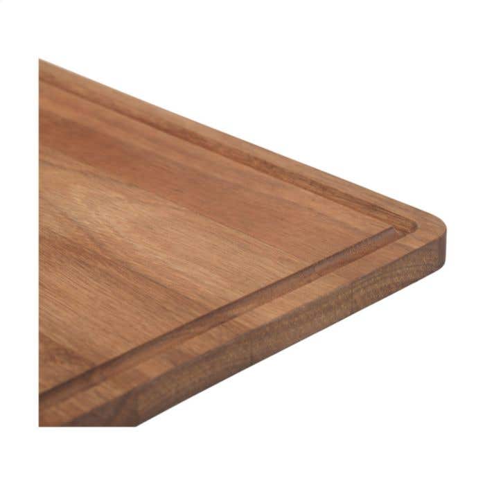 Planche à découper | Bois d'acacia FSC® | Rigole de récupération