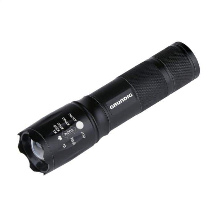 Grundig Zaklamp | Aluminium | 80 lumen | Zoomfunctie