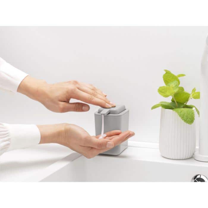 Brabantia Distributeur de savon | 200 ml | Pompe anti-goutte