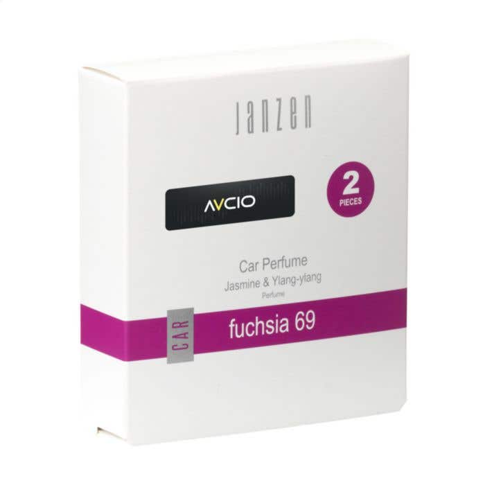 JANZEN | Désodorisant voiture | Parfum: Fuchsia 69 | 2 pièces