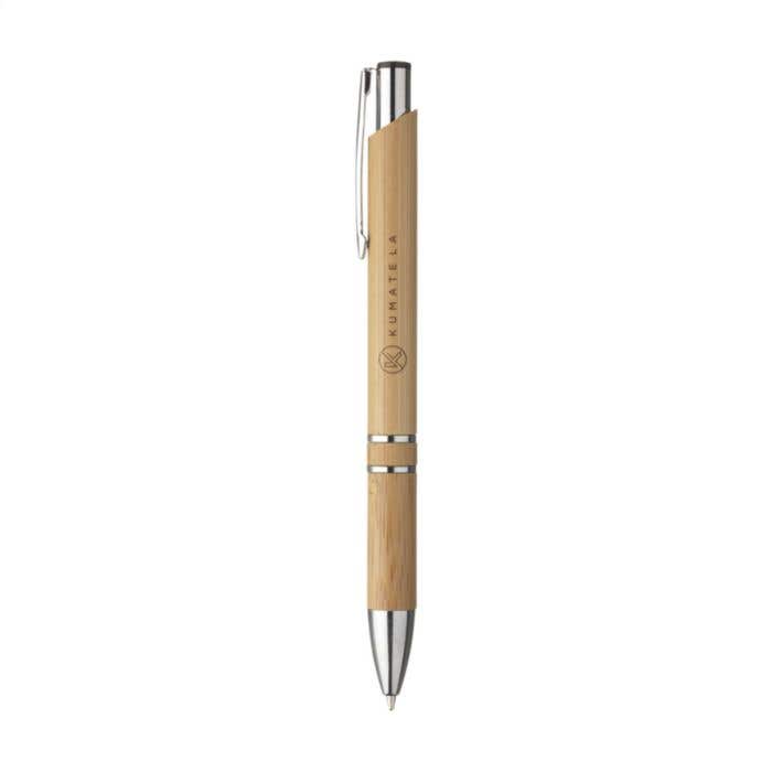 Stylo à bille Ebony Bamboo | Bambou | Finition chromée