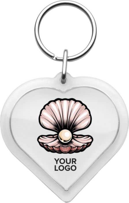 Sleutelhanger plexi Heart