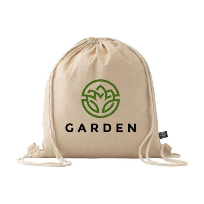 Sac à dos | Coton recyclé | 8 l | Cordon de serrage