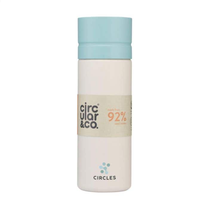 Circular&Co drinkfles | Gerecycleerd | 600 ml | 360° drinkopening