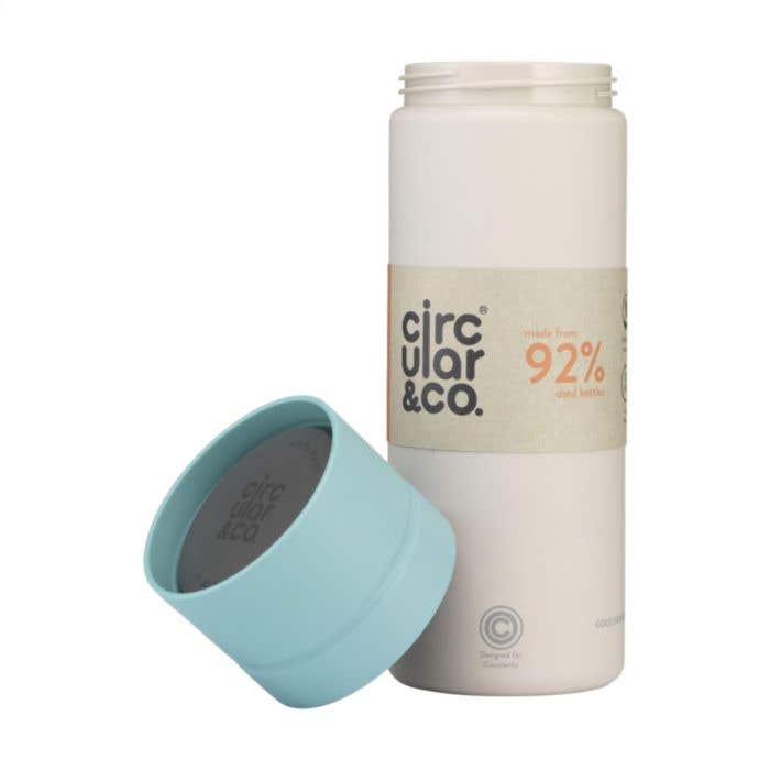 Circular&Co drinkfles | Gerecycleerd | 600 ml | 360° drinkopening