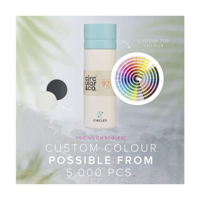 Circular&Co drinkfles | Gerecycleerd | 600 ml | 360° drinkopening