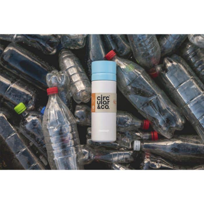 Circular&Co drinkfles | Gerecycleerd | 600 ml | 360° drinkopening