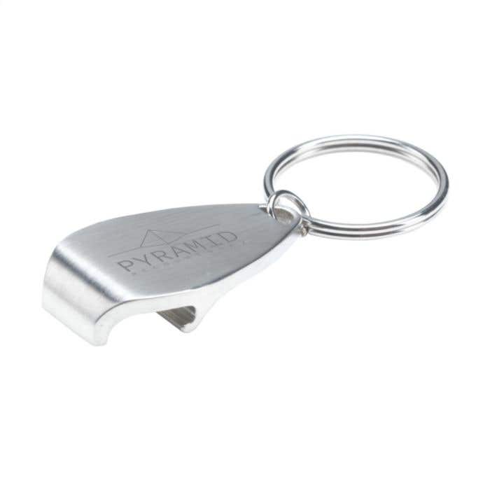 Carrera | Sleutelhanger met flesopener | Matmetaal