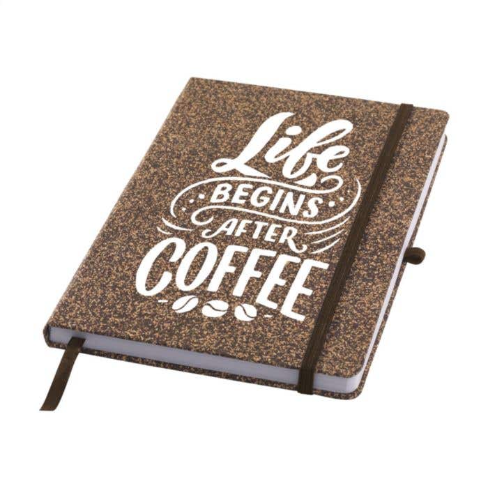 Carnet de notes | Marc de café et liège | A5 | Ligné