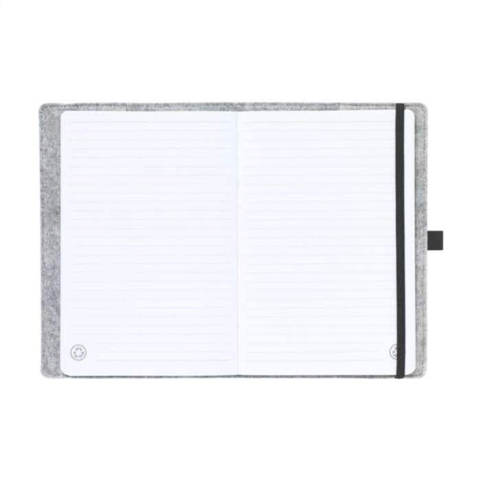 Notitieboek | Gerecycled-vilt | A5 | Gelinieerd