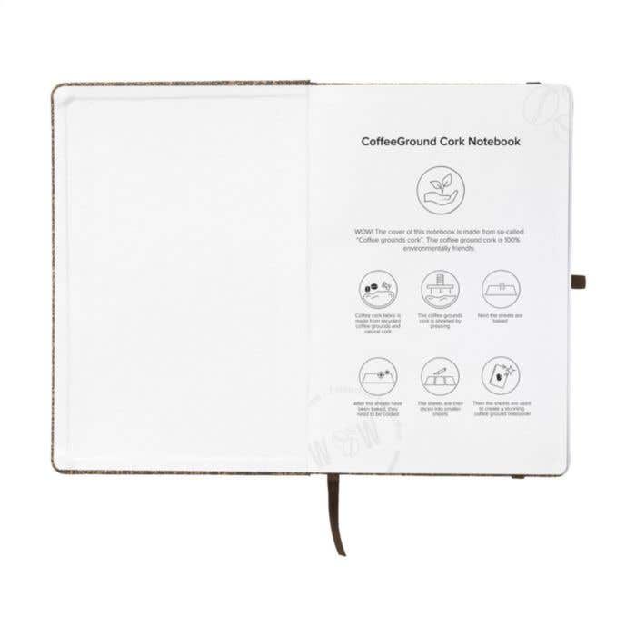Carnet de notes | Marc de café et liège | A5 | Ligné