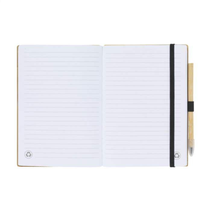 Carnet de notes | Bambou | A5 | Papier recyclé | Avec crayon