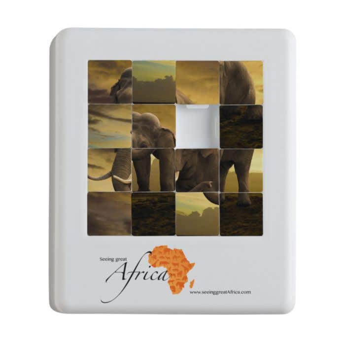 Puzzle coulissant Shuffle | 9 tuiles | Imprimable en quadrichromie