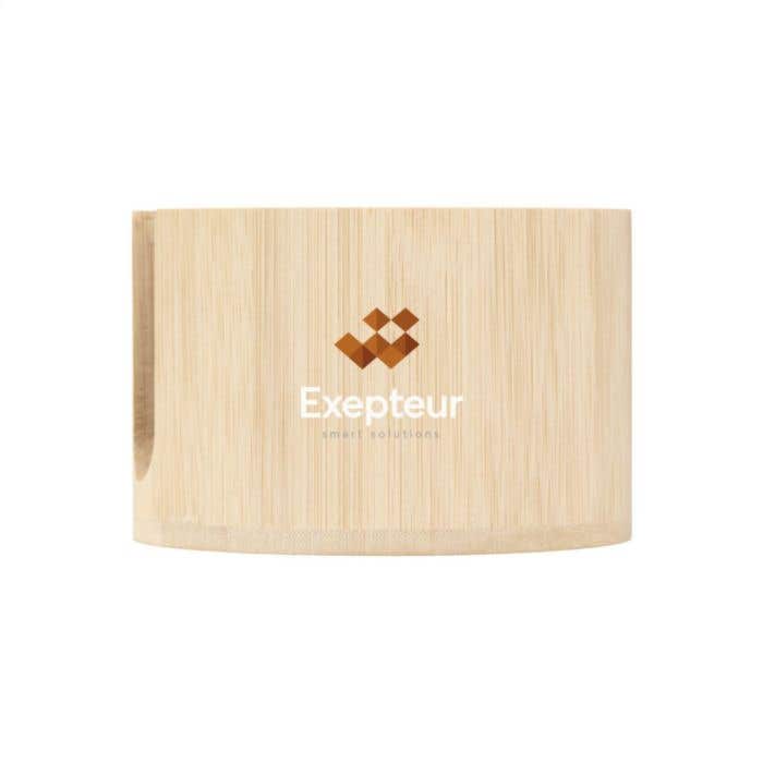 Onderzetterset | Gerecycled-vilt | 12 stuks | Bamboe houder