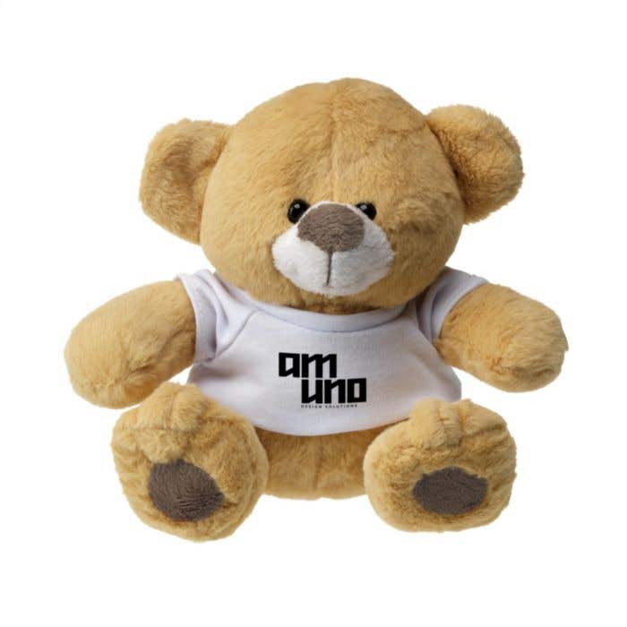 Ours en peluche Izzy | Peluche | Avec T-shirt imprimé
