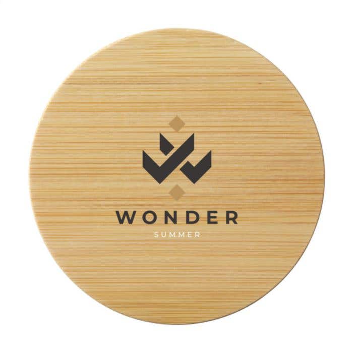 Verre double paroi | Couvercle en bambou | 350 ml