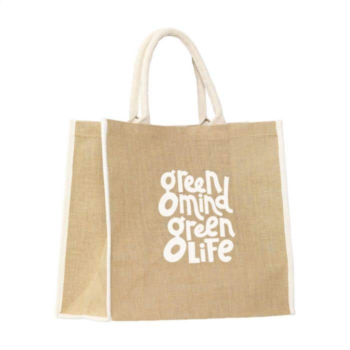 Sac à provisions Gerano | Jute | 25 l | Intérieur laminé
