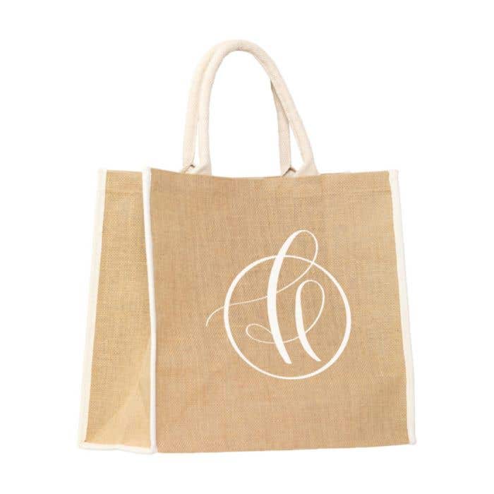 Draagtas Gerano | Jute | 25 l | Gelamineerde binnenzijde
