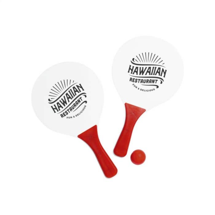 Tennis de plage BeachTennis | Bois MDF | 2 raquettes et balle