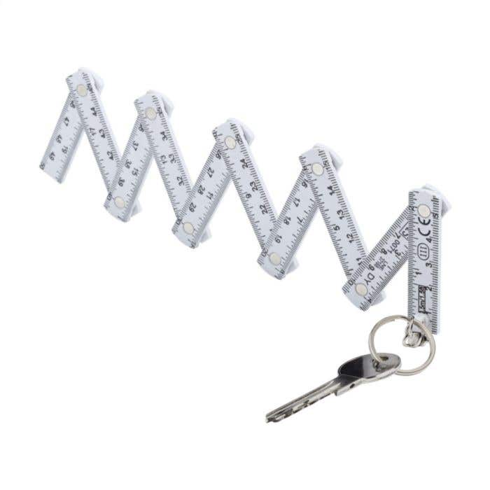 Mètre pliant mini | Fibre de verre | 0,5 m | Avec porte-clés