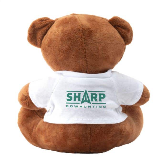 Ours en peluche | T-shirt Blanc | Personnalisable avec logo
